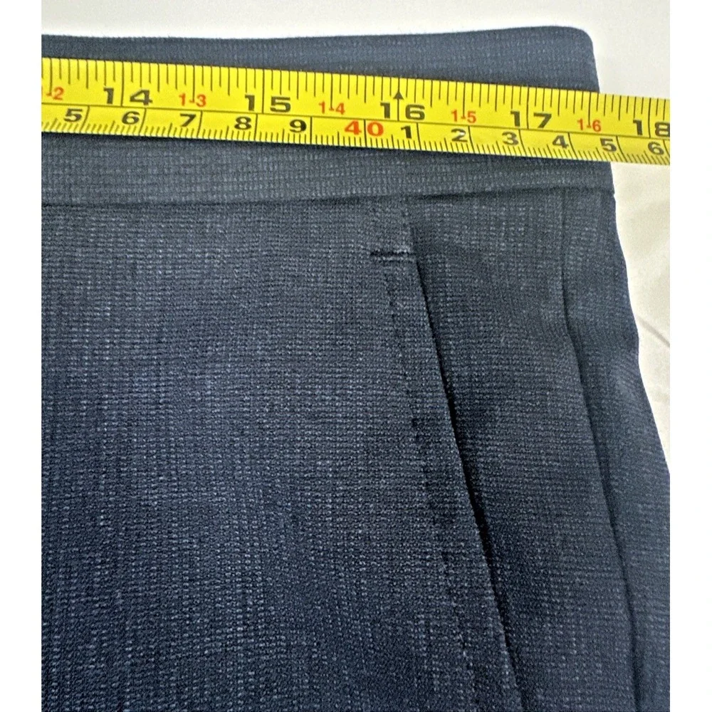 John Varvatos Men Size 33 Bedford-NN Wool‎ Suit Pants Navy Unhemmed